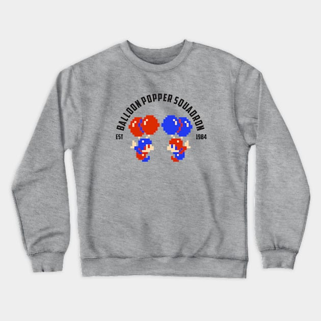 Balloon Fight Squadron Crewneck Sweatshirt by kladenko